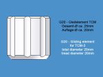 G20 standard gliding element for TCM diameter 20mm