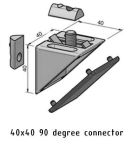 90 Degree Angle Connector 40x40