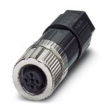 M12 4-pole Straight Female Connector (1424655)