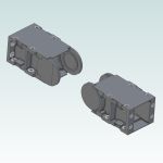 IGUS Start and End piece set KMA for R157 series 56mm wide