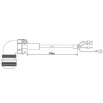 Power Cable for ECMA 1kW-2kW (20m)