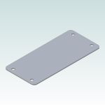 Rittal Cover Plate 2478.000 (52x115x2mm) for 16-pole cut-outs