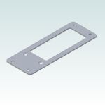 Rittal Adapter Plate 2479.000 (52x142x2mm) from 24 to 16-poles cut-outs
