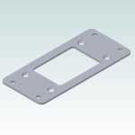 Rittal Adapter Plate 2402.000 (52x115x2mm) from 16 to 6-poles cut-outs