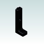 Floor Bracket 120x45x28mm Compatible with ITEM/Maytec/similar 