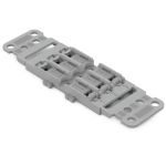 WAGO 221-2503, Mounting carrier with strain relief, 3 way
