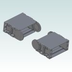 IGUS Start and End piece set KMA for R157 series 116mm wide