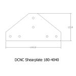 DCNC-Shearplates 180-4040 including Tnuts&bolts
