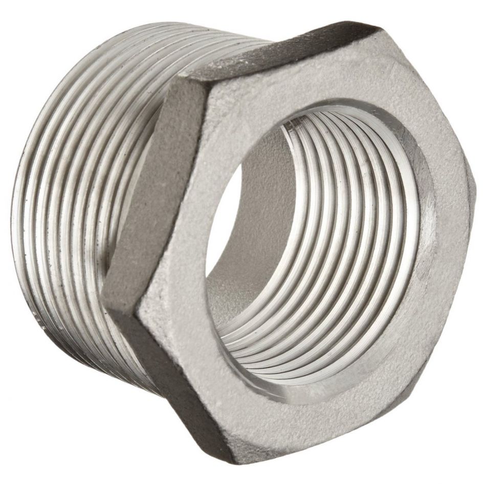 1 14 to 12hex bushing thread reducer 316 stainless steel
