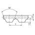10-AT5-255-ST PUR Timing Belt51 Teeth Lw 255mm 10mm Wide
