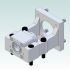 7806-1 100x100 Servo Motor Bracket MBCS20-X D80mm PCD 100mm 3D render