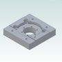 WormGearbox V40 adapterplate to mount NEMA34 Mount - V2.0 WormGearbox V40 adapterplate to mount NEMA34 Mount - V2.0