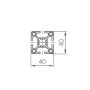 MayTec Profile 40x40 4E, LP (light) MayTec Profile 40x40 4E, LP (light)