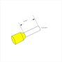 Ferrule (Adereindhuls) Yellow 0,25mm² (L=6mm)