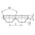 25-AT5-780-ST PUR Timing Belt156 Teeth Lw 780mm 25mm Wide