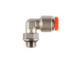 2L31002 Push-in fitting Ø4mm x 1/8inch, Rotary Elbow, Cylindrical, Male (R31)