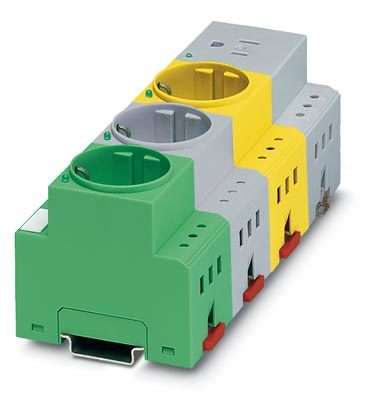 3291-3 2963488 DIN rail electrical socket with LED Product overview