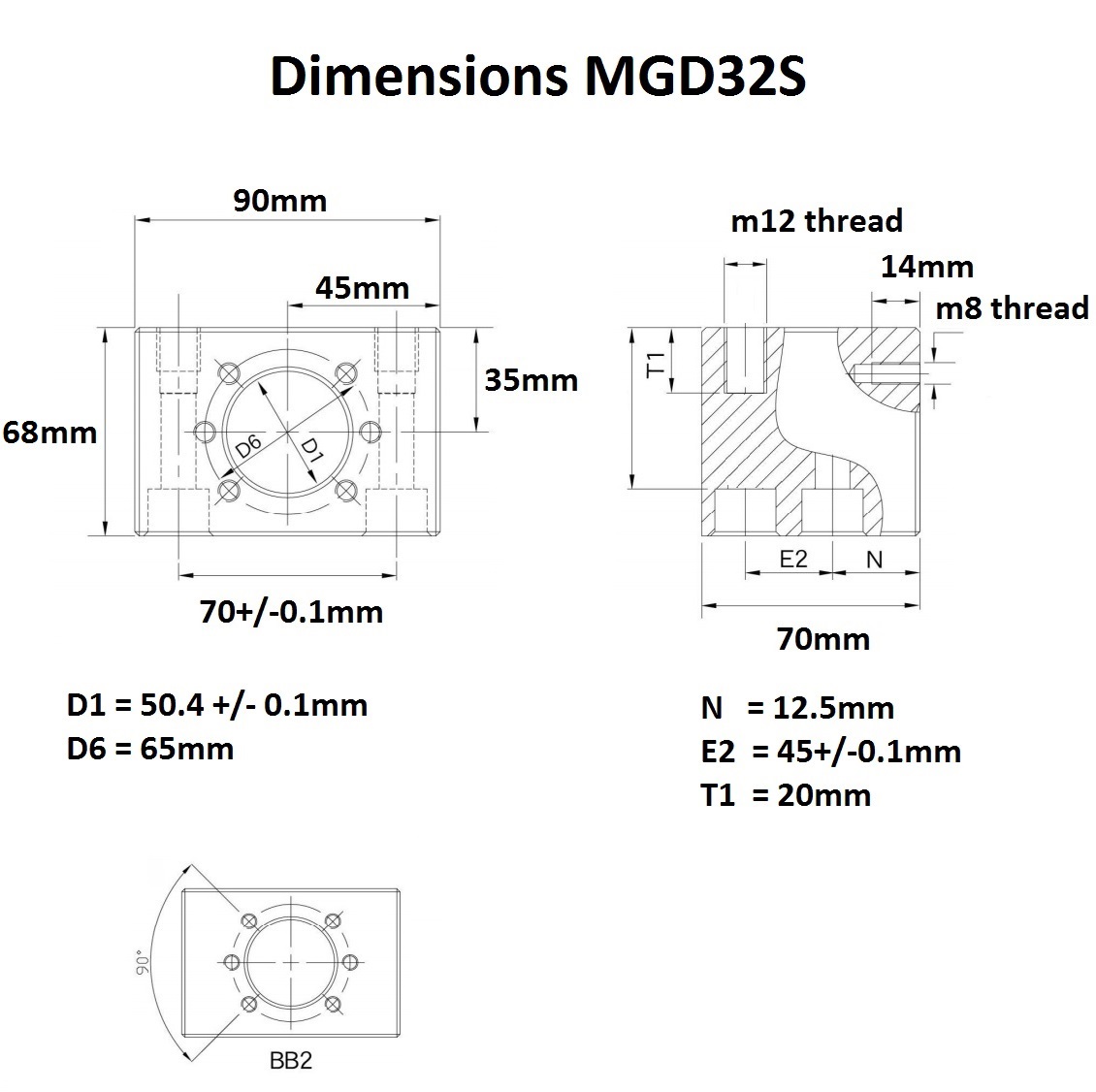 40042 mgd32s dimensions