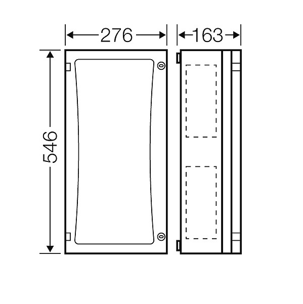 44402 fp 0311 enystar empty enclosure with closing plates 2d dimensions