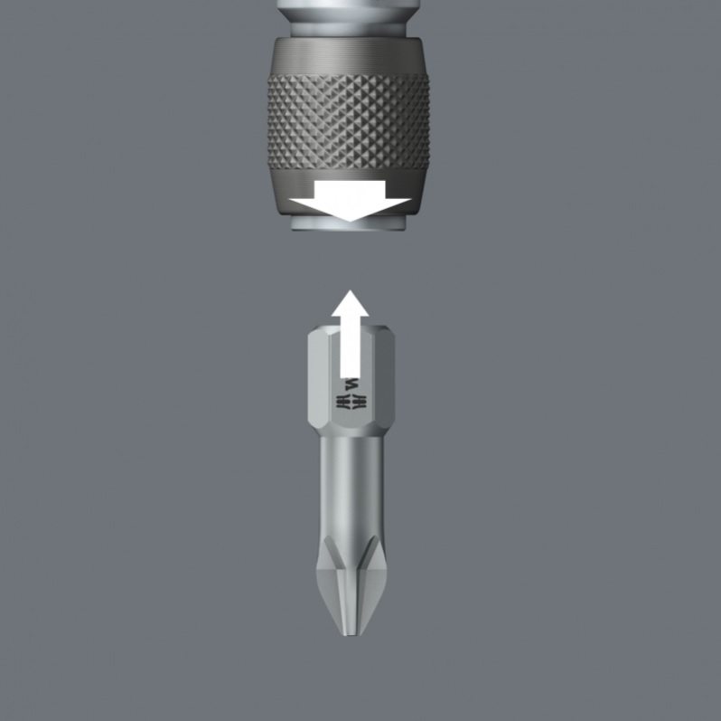 5142-2 Bit Adapter 0.5inch12.5mmsquare to 1-4inch bit hexagonal DIN3126-C 6.3 and E6.3 package