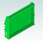 DIN-Rail Mount for RLY8 IO Extension Interface (108x160mm)