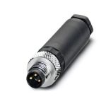 M8 3-pole Straight Male Connector (1501252)