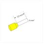 Ferrule (Adereindhuls) Yellow 6mm² (L=12mm)