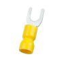 Crimp Terminal Yellow Fork 6mm