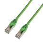 0.25m Ethernet Cable 2xRJ45 CAT6 S/FTP (green)
