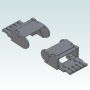 IGUS Start and End piece set Polymer for R117 series 60mm wide