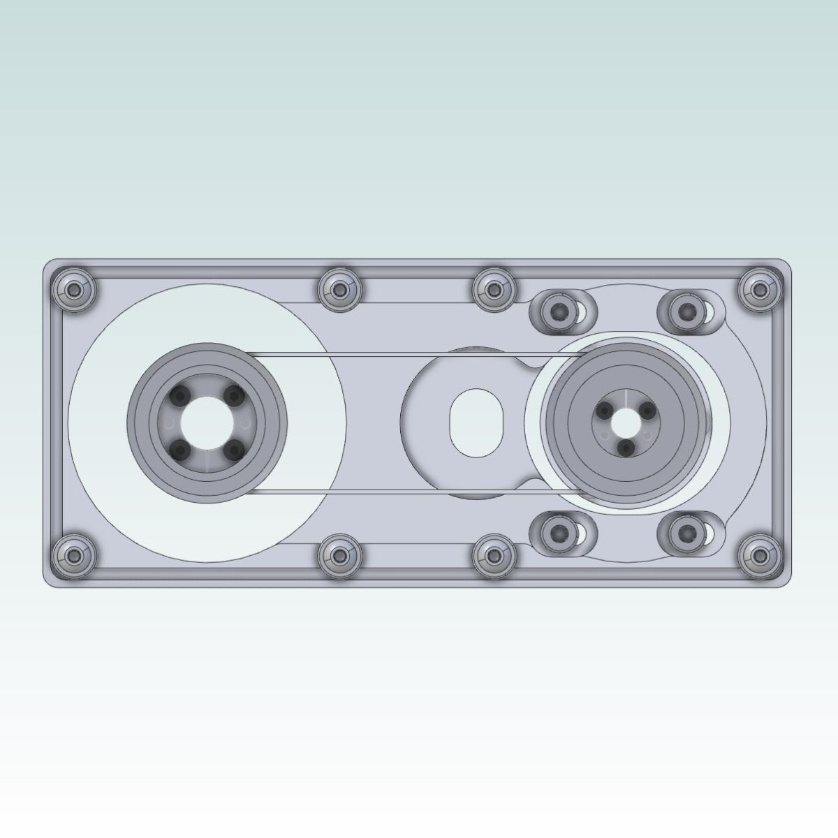6470-3 Timing Belt Gearbox i 1 to 1 DIY-set for DCNC Router Z-axis BallscrewFRONT