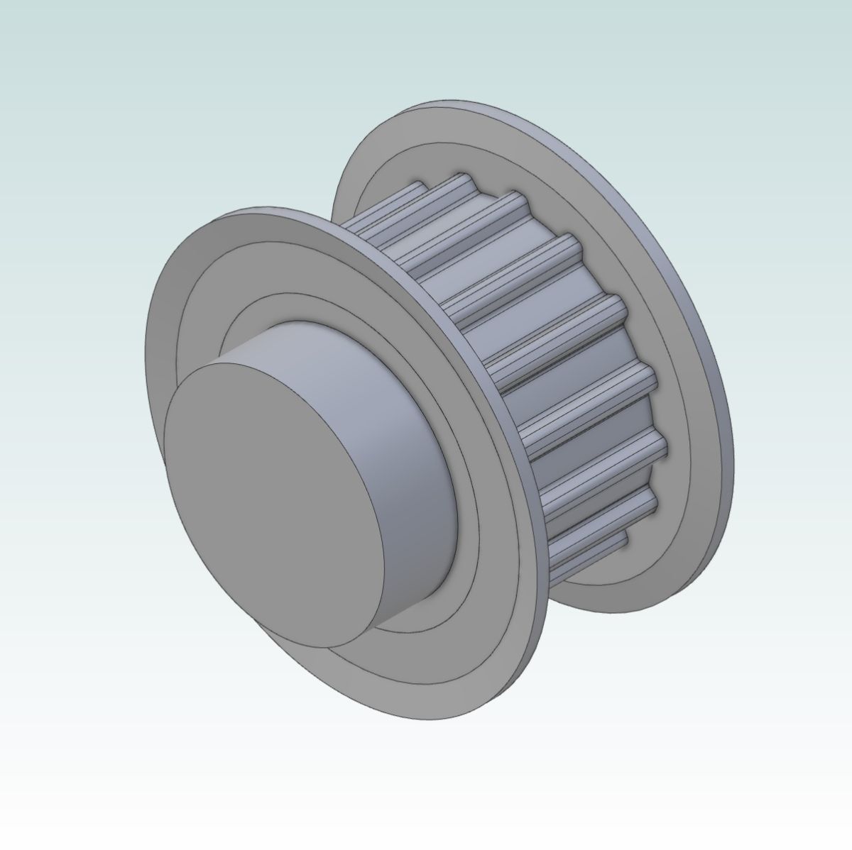 65631 at5 pulley 21at5 z16 for 10mm wide belts render