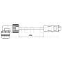 20m Encoder Cable for Delta B3 1kW-2kW - Framesize 100 & 130 - Angled connector