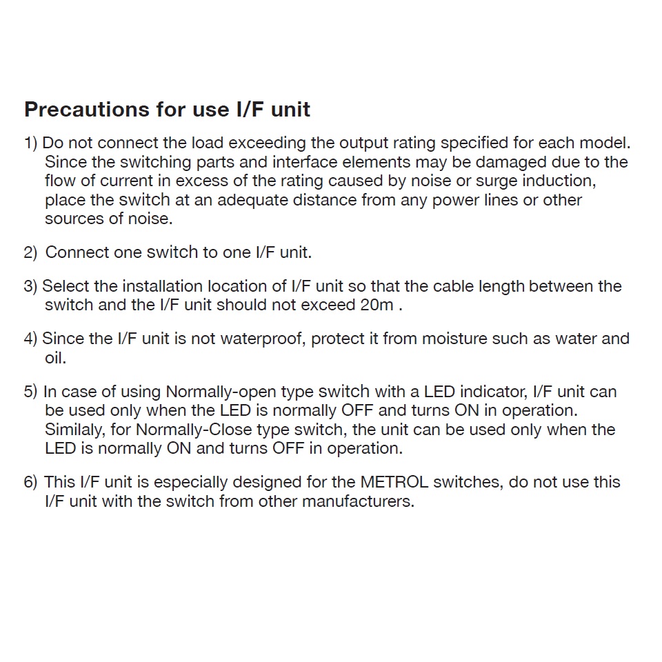 6904-7 CL-1F IF unit - Interface Unit - Accessory for high precision switches Elec