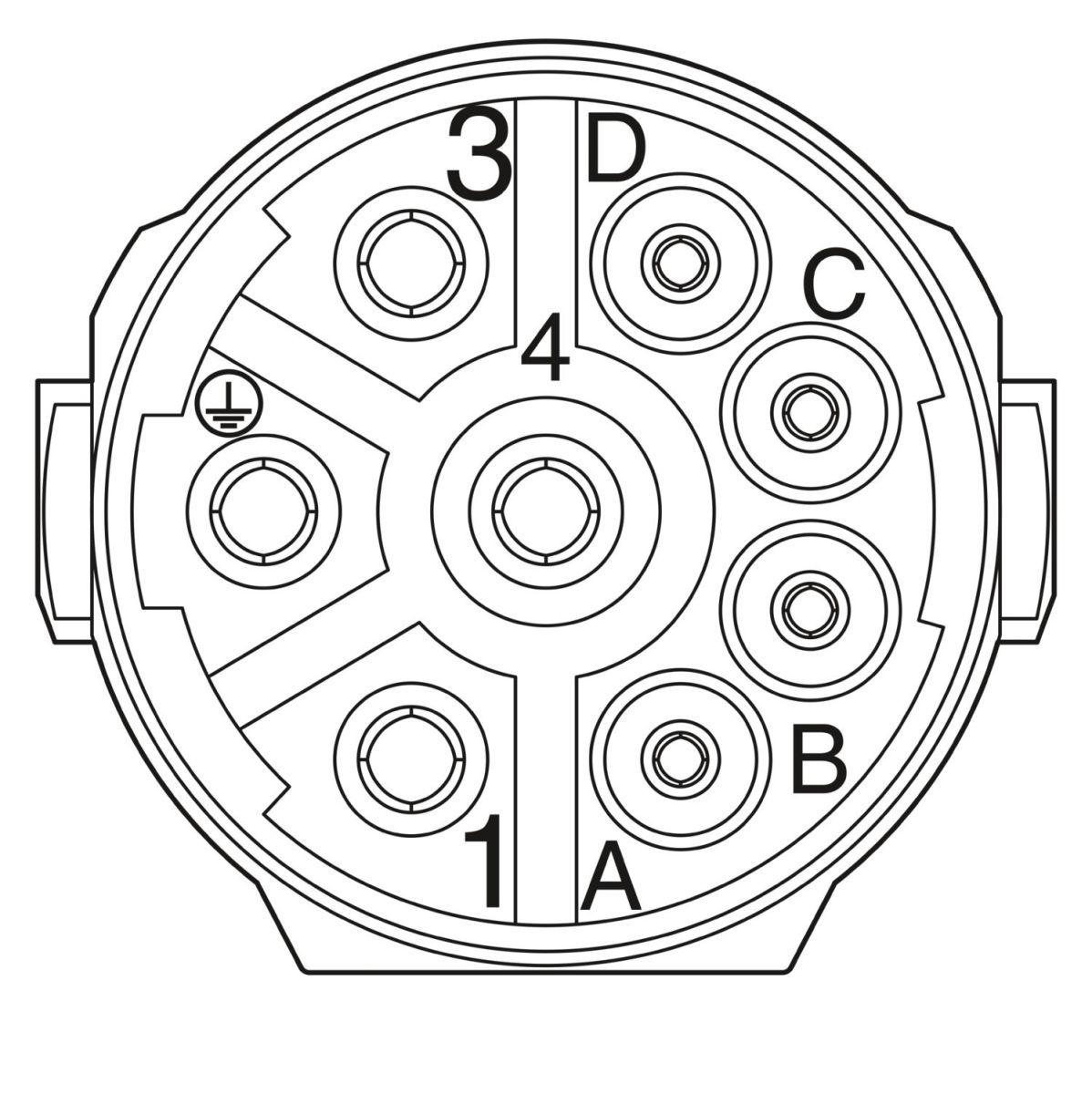 7037-2 M23 PRO - 1628835 - 43PE - ONECLICK - Crimp Socket - Coupler connector