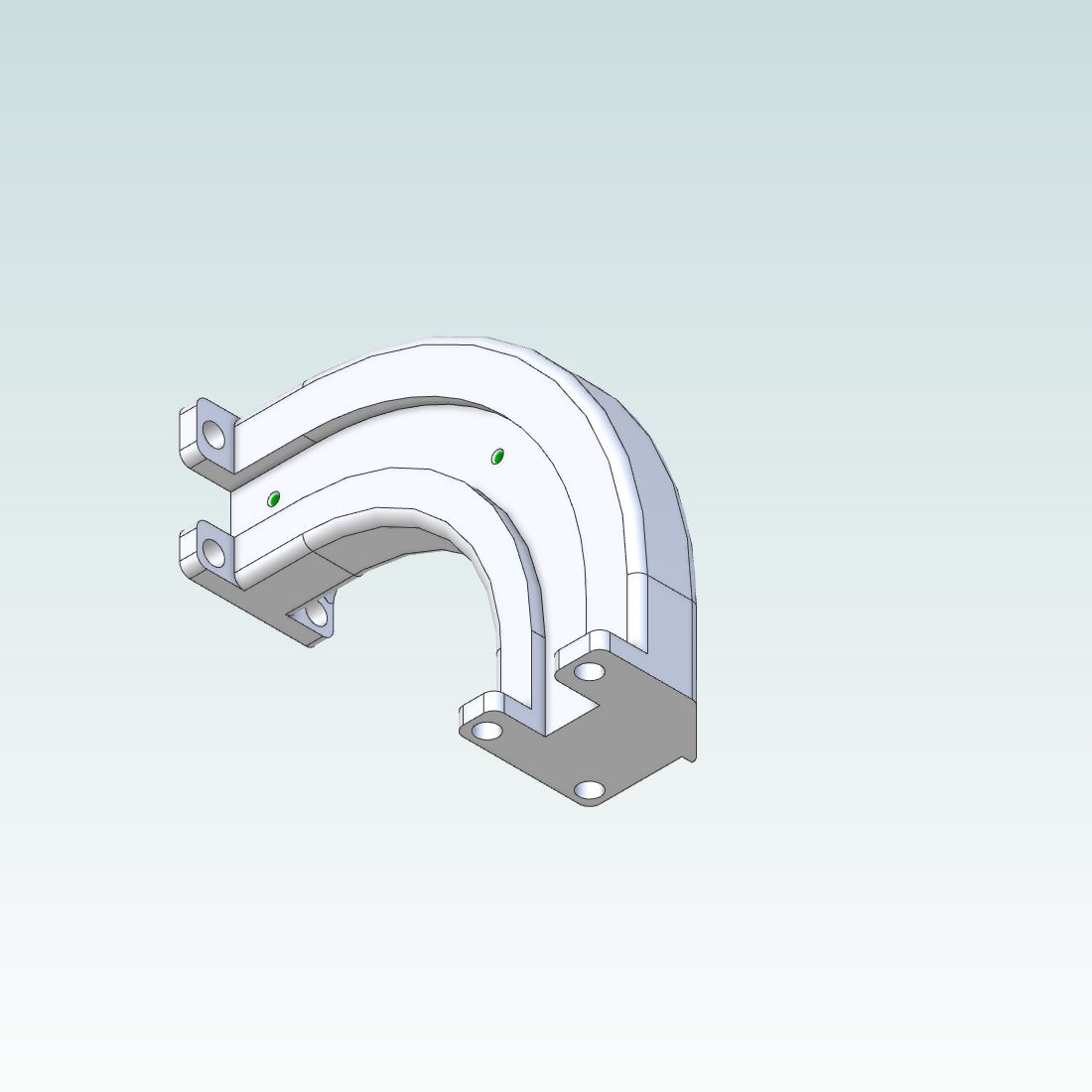 Aluminium shutter guide for Maytec 40x40 45 degrees | DamenCNC B.V.