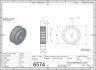 65742 at5 pulley 21at5 z32 for 10mm wide belts 2d dimensions