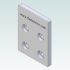 1085-1 DCNC Aluminium Endplate Maytec 80x105x8 mm for 80x80 profile 3D Render