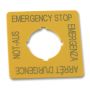 Eaton Moeller M22-XYK1 LABEL, EMERGENCY STOP, 4 Languages