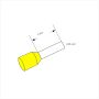 Ferrule (Adereindhuls) Yellow 0,25mm² (L=6mm)