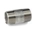 g 2 x 100mm 316 stainless steel pipe nipple malemale