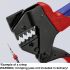 KNIPEX 97 43 200 Crimptool without crimpinserts in plastic case
