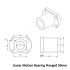 LMT20UU 20mm Linear Motion Bearing Flanged