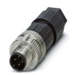M12 4-pole Straight Male Connector (1424657)