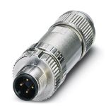 M12 4-pole Straight Male Shielded Connector (1424666)