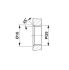 55263 m12 4poles panel mount male with 50cm wiring panel cutout