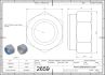 2659-2 Locking nut DIN985 M16 2D Dimensions