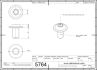 5764-3 M6x10 Bolt ISO 7380-2 with Flange 2D Dimensions