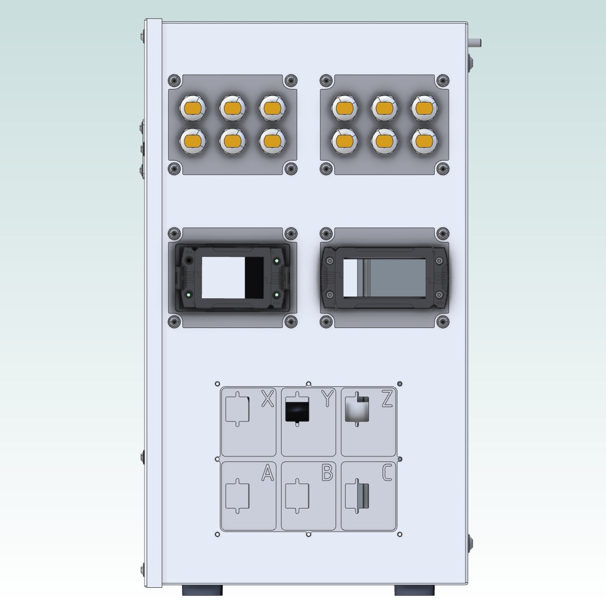 RTR - Panel - Cable Gland Interface - 6 x PG13.5 (Laser cut panel